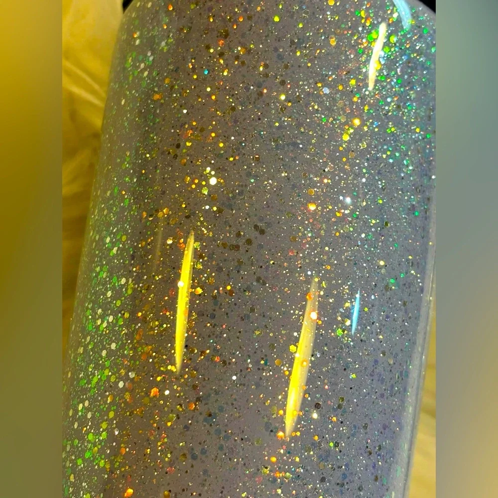 34 oz Handmade epoxied/glittered Tumbler-NEW